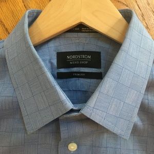 Nordstrom Trim Fit Button Down Size 15.5" 34-35